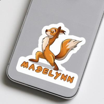 Sticker Madelynn Yoga Squirrel Image