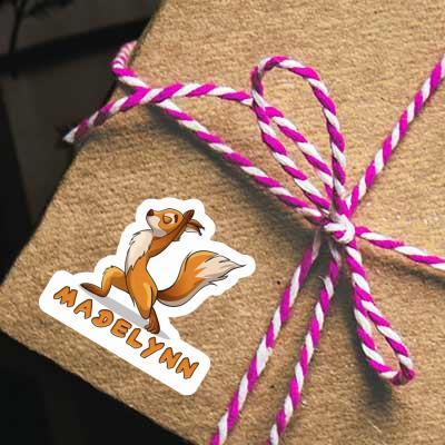 Sticker Madelynn Yoga Squirrel Gift package Image