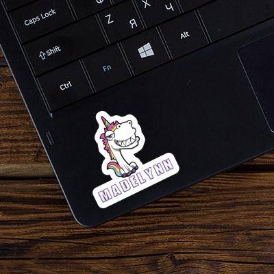 Sticker Madelynn Grinning Unicorn Image