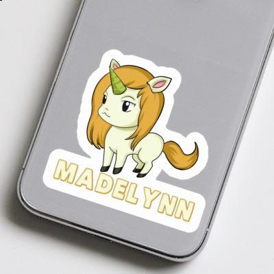 Sticker Madelynn Unicorn Notebook Image