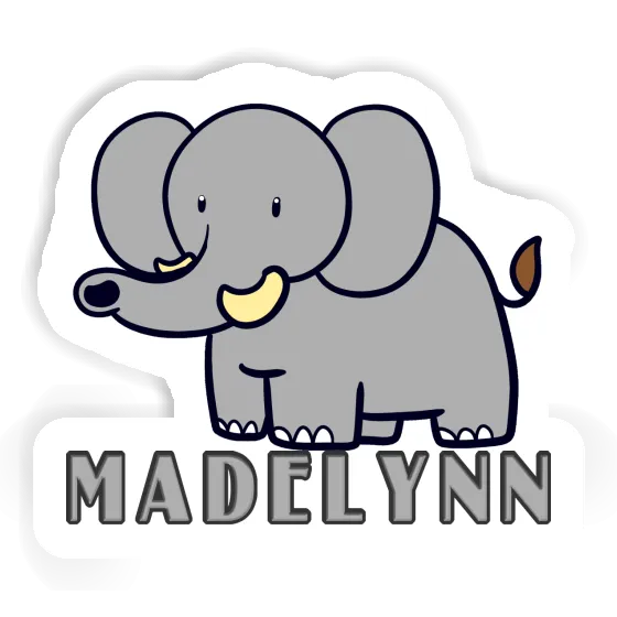 Autocollant Éléphant Madelynn Laptop Image