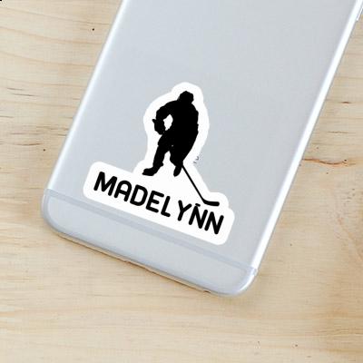 Hockey Player Sticker Madelynn Laptop Image