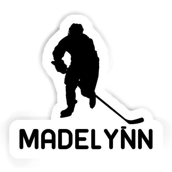 Hockey Player Sticker Madelynn Image