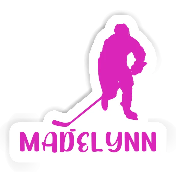 Sticker Madelynn Hockey Player Gift package Image