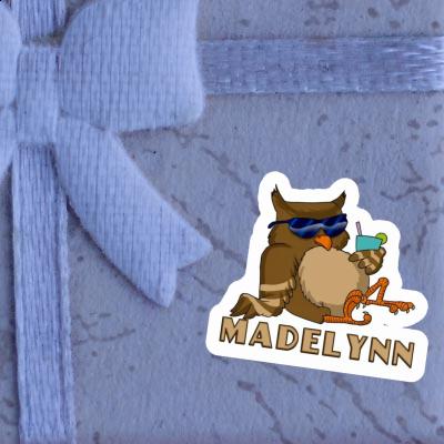 Cool Owl Sticker Madelynn Notebook Image