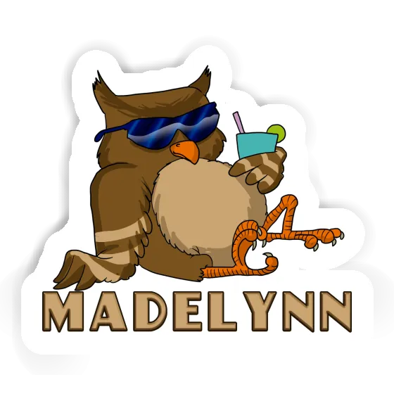 Cool Owl Sticker Madelynn Gift package Image