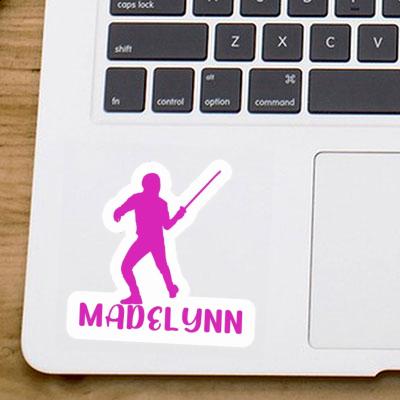 Sticker Fencer Madelynn Notebook Image