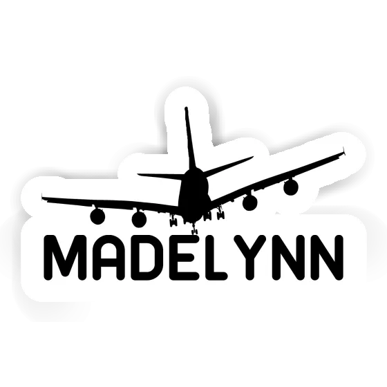 Airplane Sticker Madelynn Notebook Image