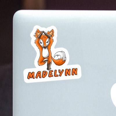 Yoga Fox Sticker Madelynn Image