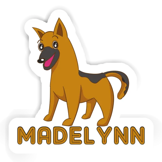 German Shepherd Sticker Madelynn Laptop Image