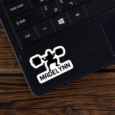 Weightlifter Sticker Madelynn Laptop Image