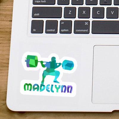 Gewichtheber Sticker Madelynn Laptop Image