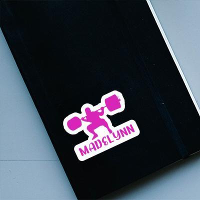 Sticker Weightlifter Madelynn Laptop Image