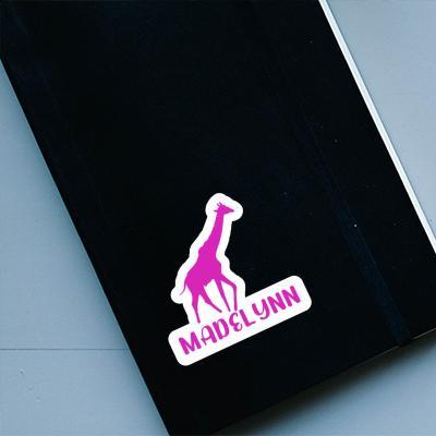 Sticker Madelynn Giraffe Notebook Image