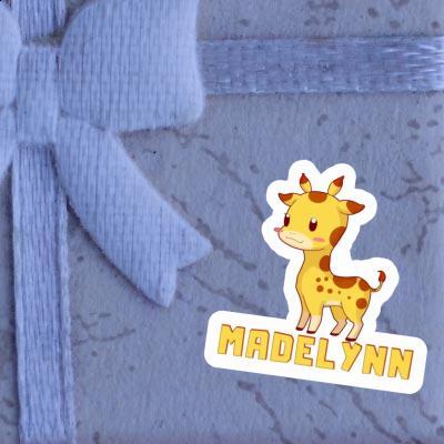 Sticker Madelynn Giraffe Notebook Image