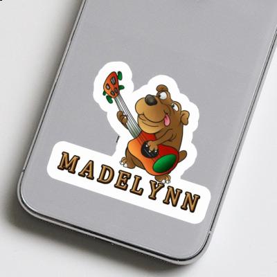 Guitar Dog Sticker Madelynn Gift package Image