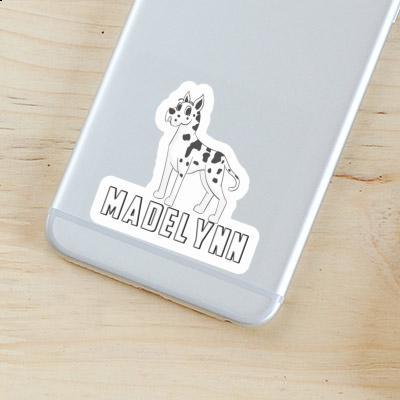 Madelynn Sticker Great Dane Laptop Image