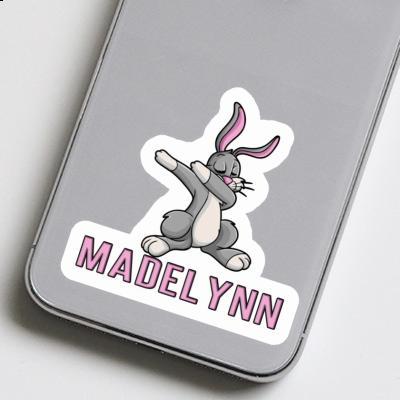 Madelynn Sticker Dabbing Hare Notebook Image