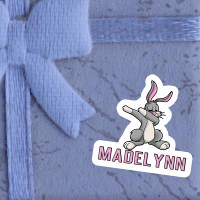 Madelynn Sticker Dabbing Hare Laptop Image