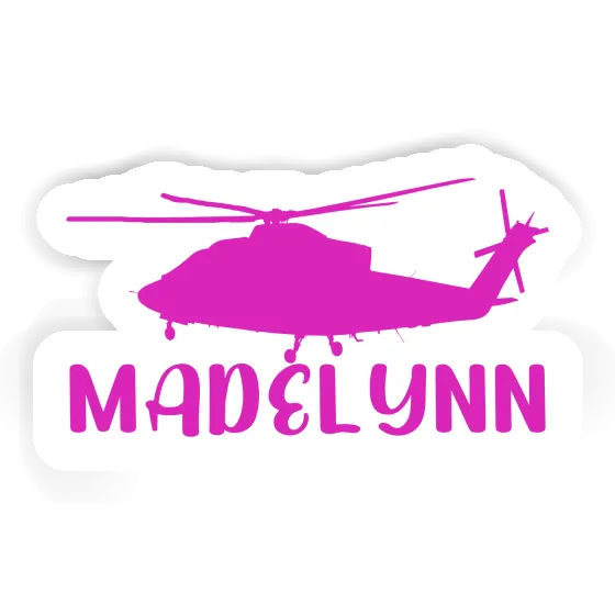 Helicopter Sticker Madelynn Laptop Image