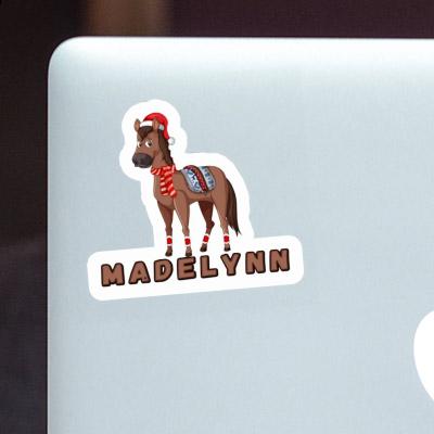 Christmas Horse Sticker Madelynn Notebook Image