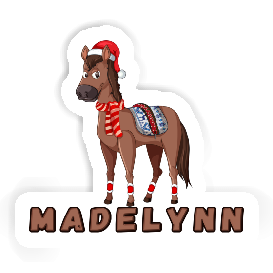 Christmas Horse Sticker Madelynn Gift package Image