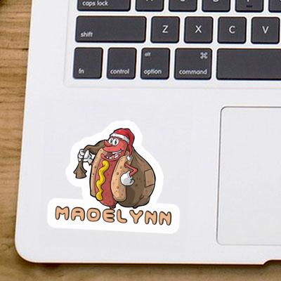 Madelynn Sticker Hot Dog Notebook Image