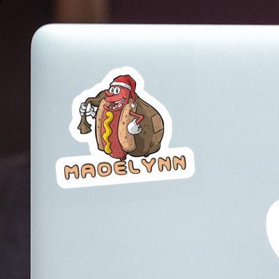 Madelynn Sticker Hot Dog Notebook Image