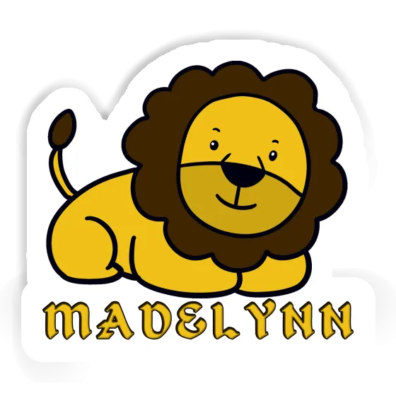 Sticker Madelynn Lion Notebook Image