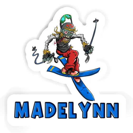 Sticker Madelynn Freeride Skier Laptop Image