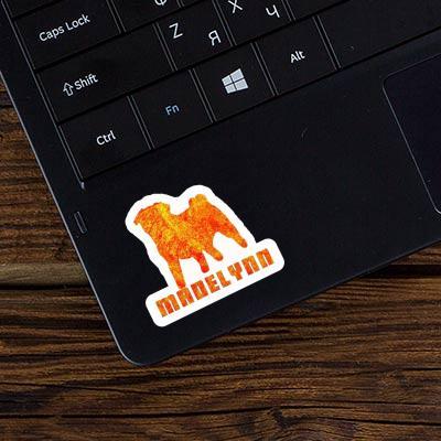 Sticker Pug Madelynn Laptop Image