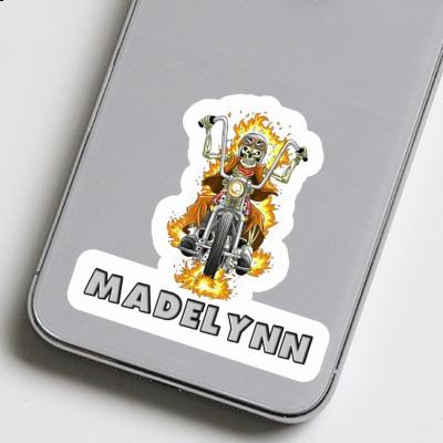 Autocollant Motocycliste Madelynn Notebook Image