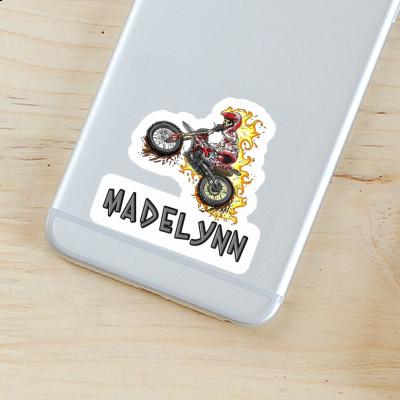 Madelynn Sticker Motocrossfahrer Notebook Image