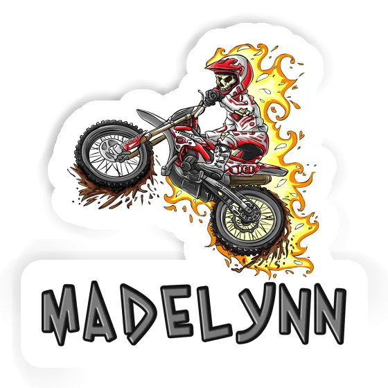 Madelynn Sticker Motocrossfahrer Laptop Image