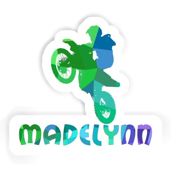 Sticker Madelynn Motocross Rider Notebook Image