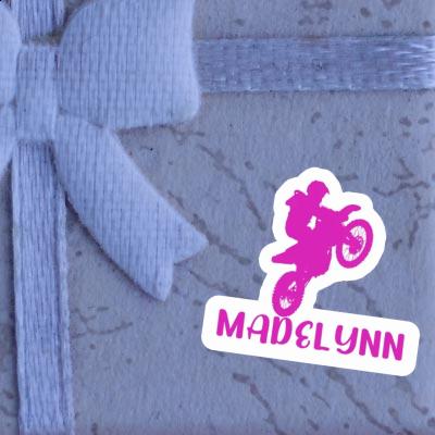 Sticker Madelynn Motocross Rider Notebook Image