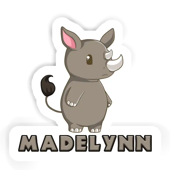 Sticker Madelynn Rhino Laptop Image