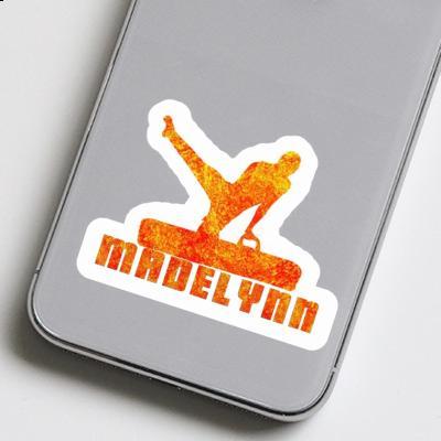 Gymnast Sticker Madelynn Laptop Image