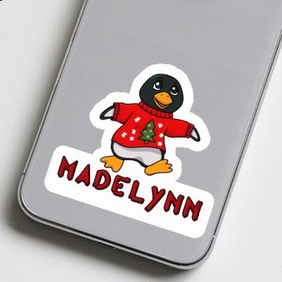 Madelynn Autocollant Pingouin de Noël Notebook Image