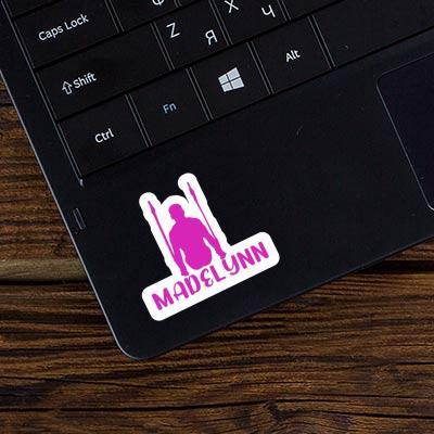 Sticker Ring gymnast Madelynn Laptop Image