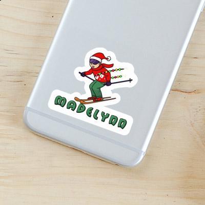 Sticker Madelynn Skier Laptop Image