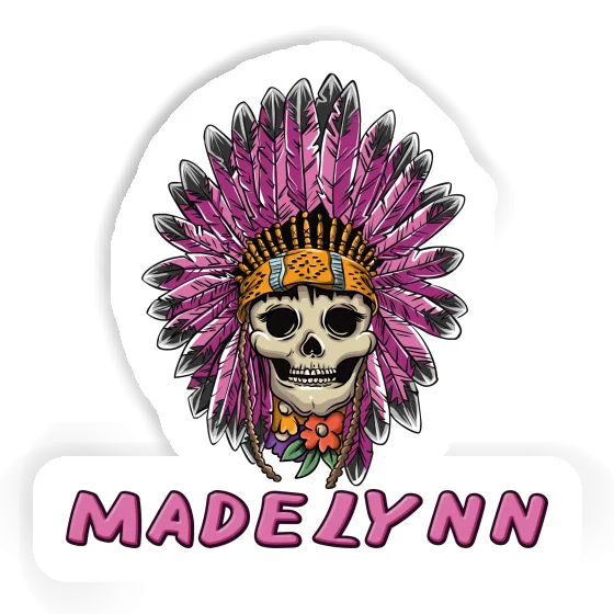 Sticker Damen Totenkopf Madelynn Gift package Image