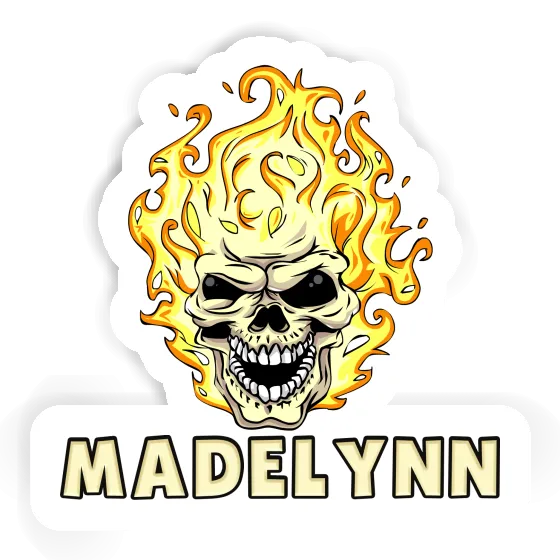 Madelynn Sticker Totenkopf Laptop Image