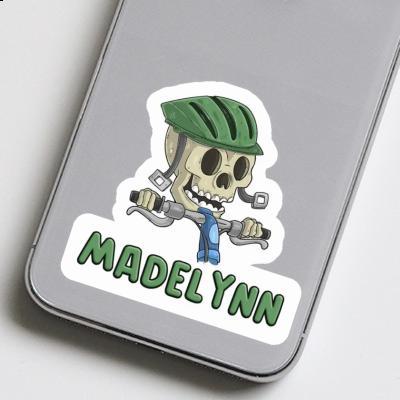 Madelynn Sticker Mountainbiker Laptop Image