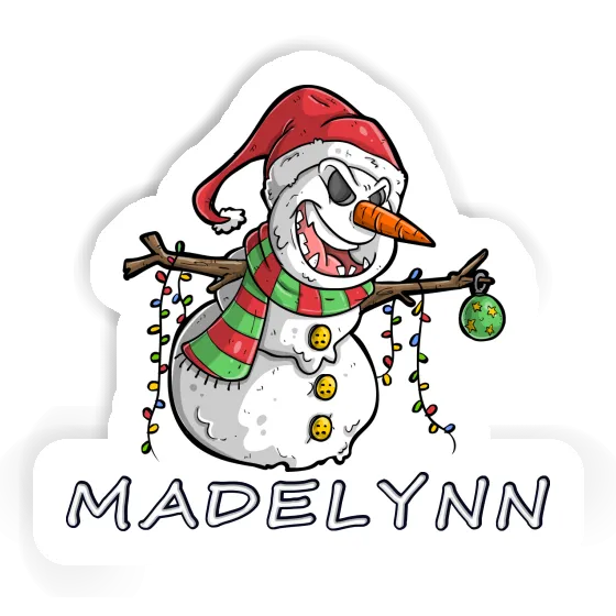 Autocollant Bonhomme de neige Madelynn Notebook Image