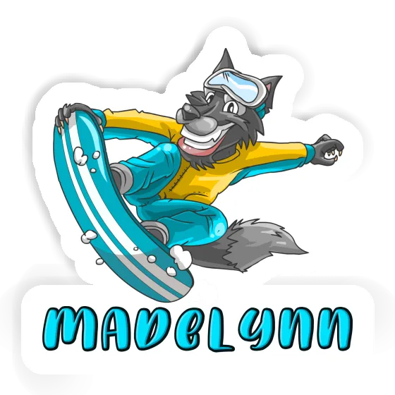 Madelynn Sticker Snowboarder Gift package Image