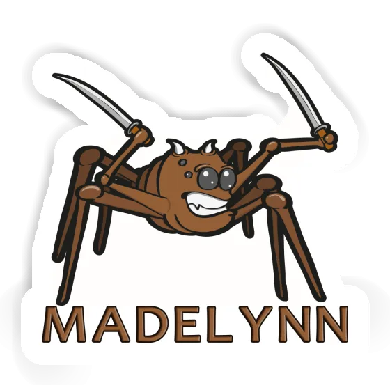 Madelynn Sticker Fighting Spider Laptop Image