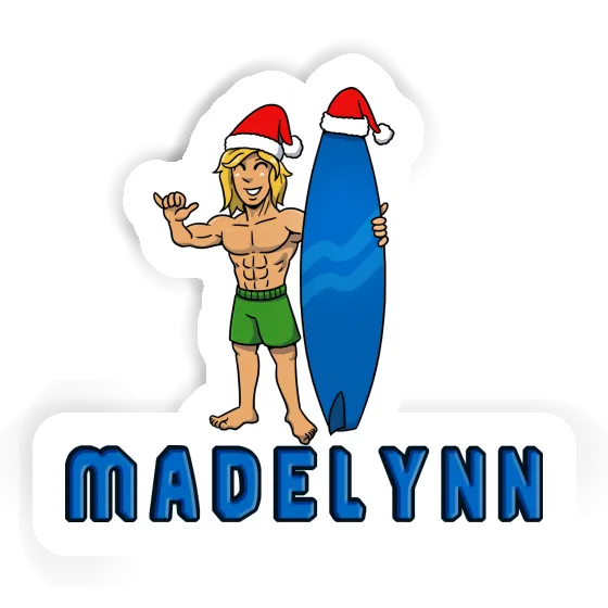 Madelynn Sticker Christmas Surfer Gift package Image