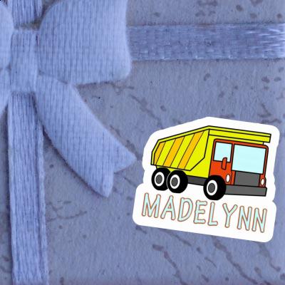 Autocollant Madelynn Camion à benne Notebook Image