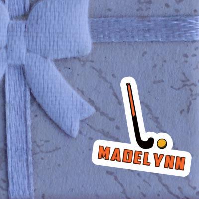 Floorball Stick Sticker Madelynn Notebook Image